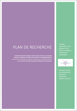 Plan de recherche